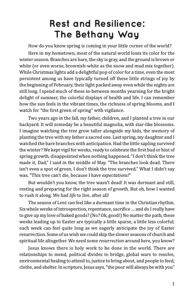 Rest & Resilience: Following the Way of Jesus through Lent
