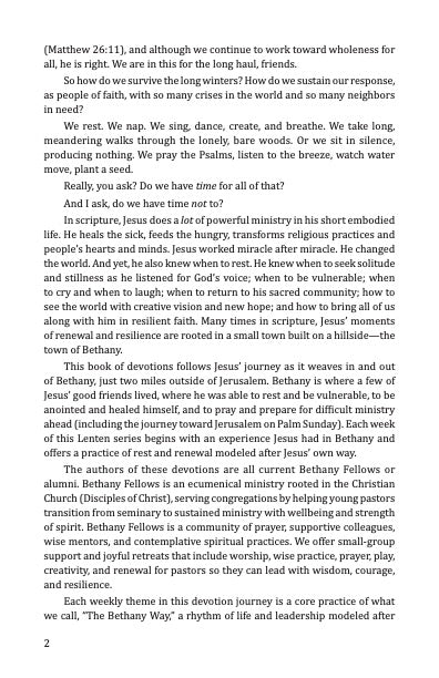 Rest & Resilience: Following the Way of Jesus through Lent