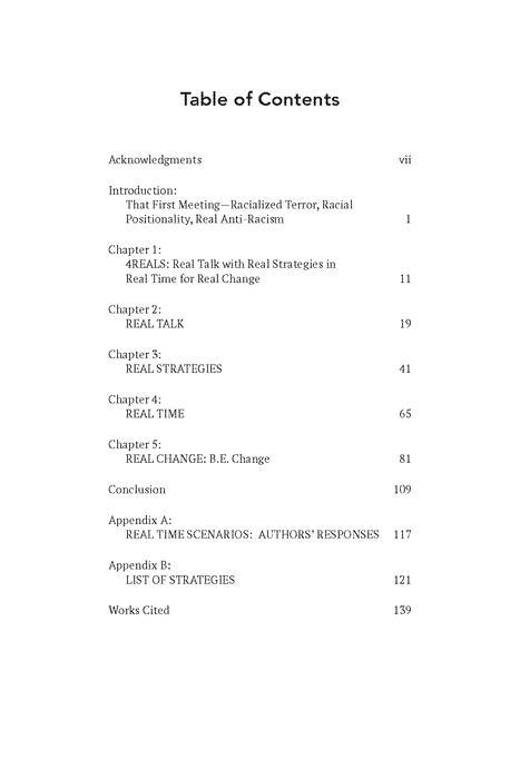 Doing Anti-Racist Business: Dislodging and Dismantling Racism with the 4REALS