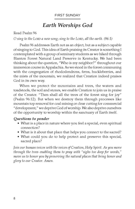 For the Beauty of the Earth: A Lenten Devotional