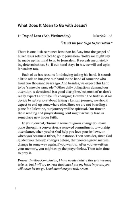 Go to Jerusalem: A Lenten Devotional