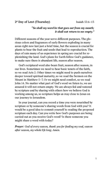Go to Jerusalem: A Lenten Devotional